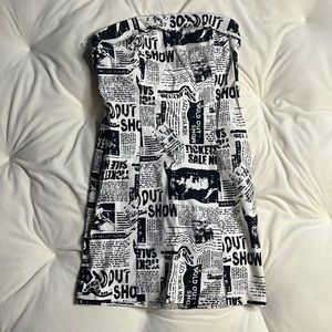Garage newspaper dress